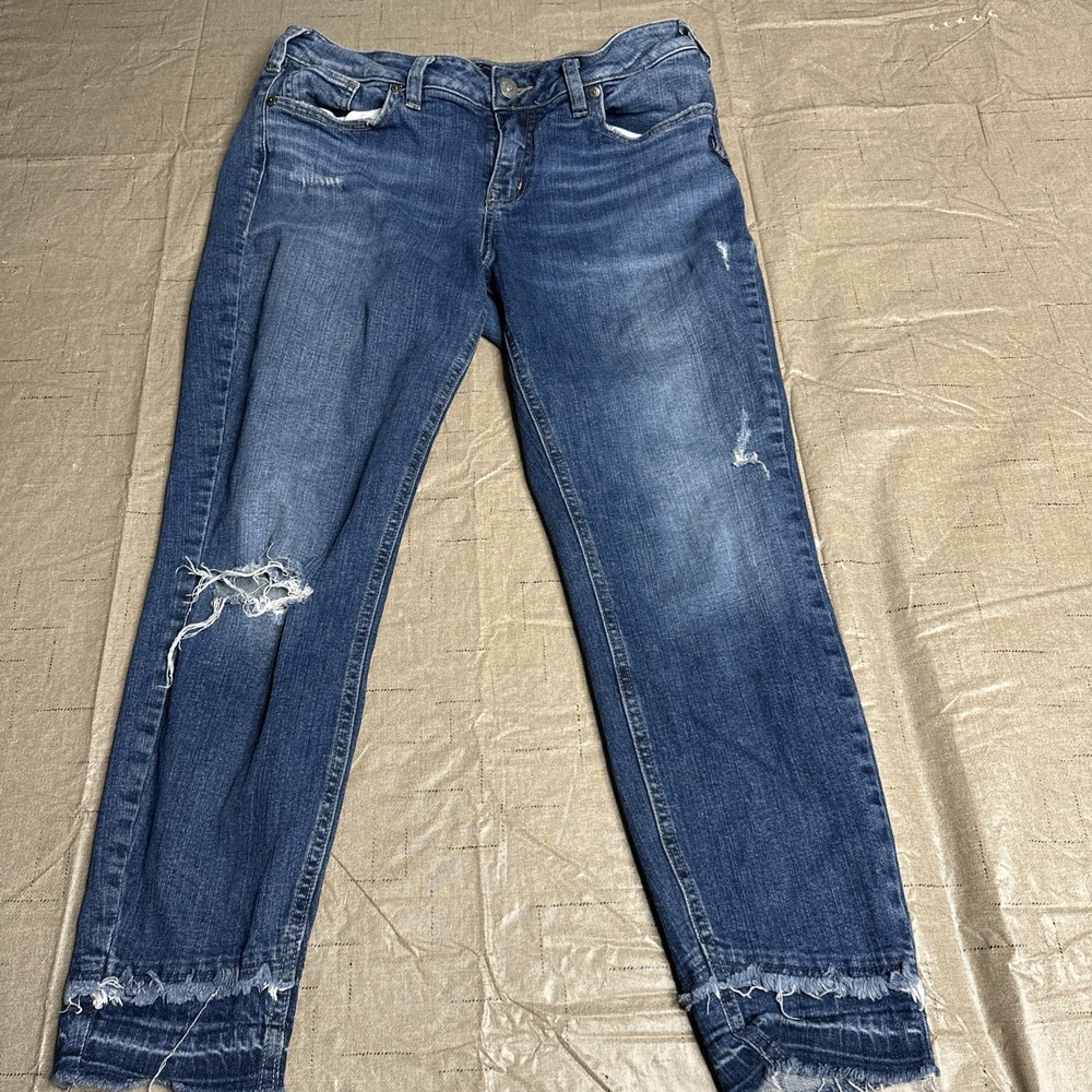 Silver Jeans Women's 31/26 Aiko Super Stretch Skinny Blue Denim Jeans